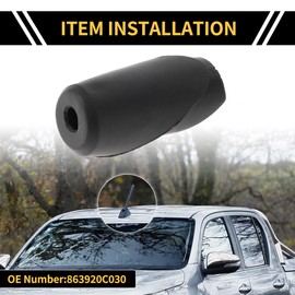REPAIROCK Antenna Base Grommet Ornament for Toyota Tundra 2014-2020 Antenna Ornament Rubber Adapter Base No.863920C030 Manual Radio Antenna Mount Bezel Topper