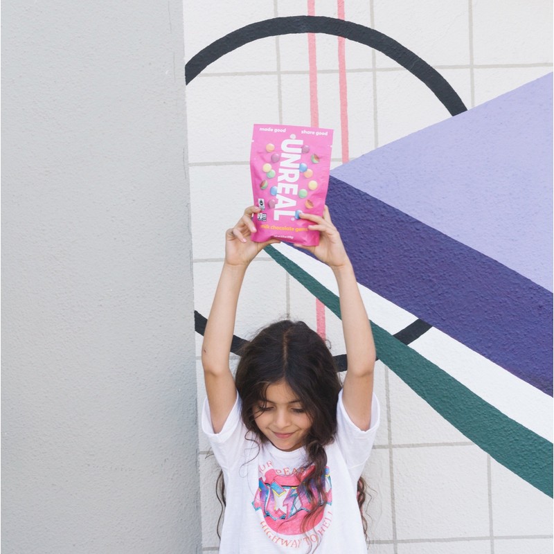 Unreal, Candy Coated Milk Chocolate Gems, 5 Ounce