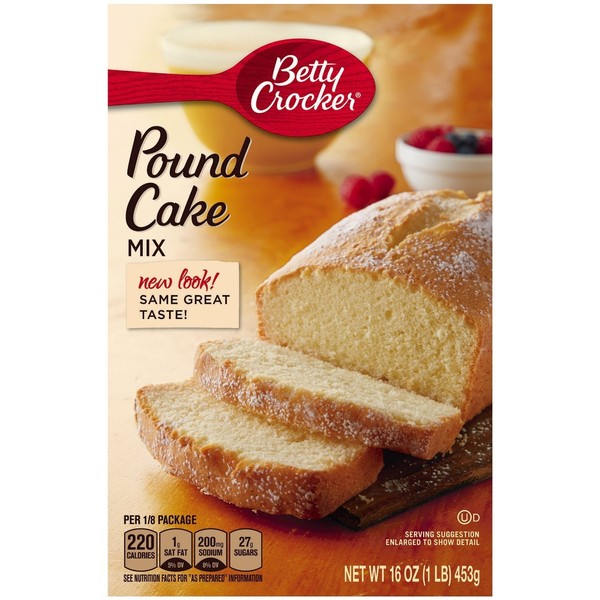 Betty Crocker Pound Cake Mix Boxes - 16 oz - 2 Pack
