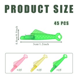 SYEYCW 45 Pcs Needle Threaders, Sewing Machine Needle Threader, Automatic Sewing Needle Threader, Fish Mouth Sewing Machine Needle Threader, Easy Threader for Sewing DIY Craft Supplies Accessories