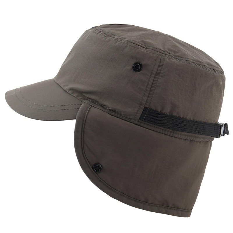 Decentron Mens Winter Hat with Brim Warm Earflaps Hat Faux