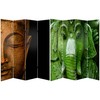 Oriental Furniture 6 ft. Tall Double Sided Buddha and Ganesh