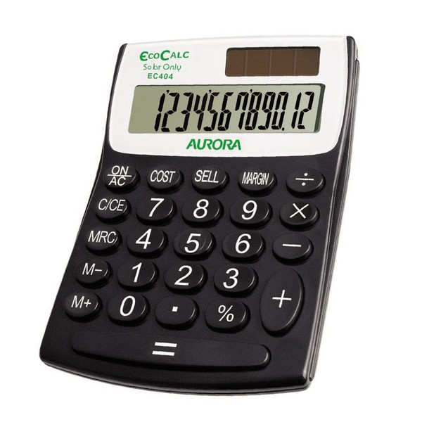 Aurora EC404 EcoCalc Calculator (Made From Recycled Plastic)