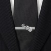 Violin N02451 Tie Bar Tie Clip, Brass, No Gemstone