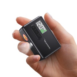 VEEAPE Tiny Pump Mini Bicycle Air Pump, 120 PSI Electric Bicycle Air Pump, Portable Bicycle Air Pump with Presta and Schrader Valve for Road Bikes, Mountain Bikes, City Bikes and E-Bikes