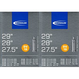 Schwalbe Bicycle Inner Tube 28 Inch DV19 5 29 27 x 1.5 19 584 622 2.35 40 62 / DV