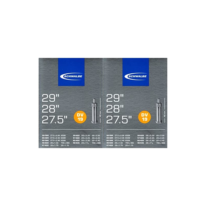 Schwalbe Bicycle Inner Tube 28 Inch DV19 5 29 27