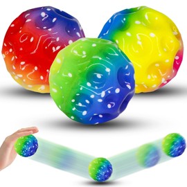 Tuofang Space Ball 7 cm Gradient High Bouncing Ball Rubber Ball Planets Bouncing Balls for Children