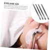 SAFIGLE 4 pcs Eyelash Extension Tweezers Stainless Steel Lash Applicator