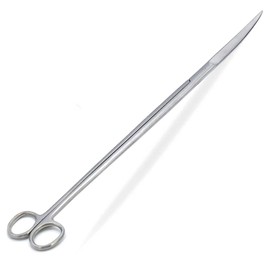 AAProTools Fish Aquarium Cleaner Kelly Scissors Curved 18" Extra Long Handle Sharp/Sharp Stainless Steel Instruments