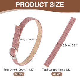 uxcell 3 Pair Replacement Ankle Strap for Heels Detachable Shoe Straps PU Leather Shoe Band, Matte Purple