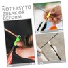 GRIRIW 16Pcs DIY Arrow Nocks Tails Transparent Blue Green White