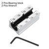sourcing map 2Pcs SBR16LUU Linear Bearing Block 16mm Open Slide