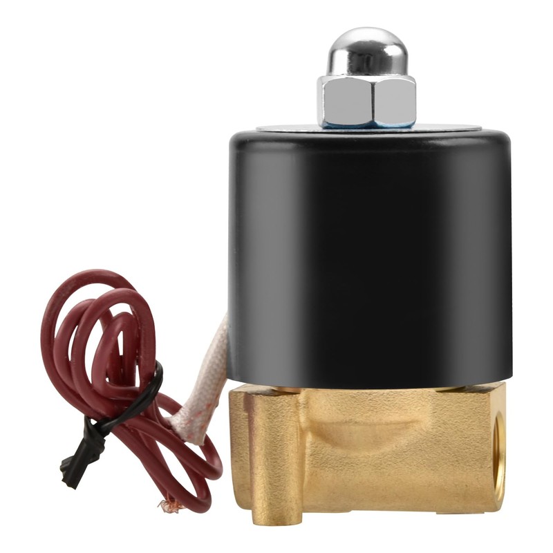 Heschen Brass Electric Solenoid Valve 1/4 Inch DC 24V Direct