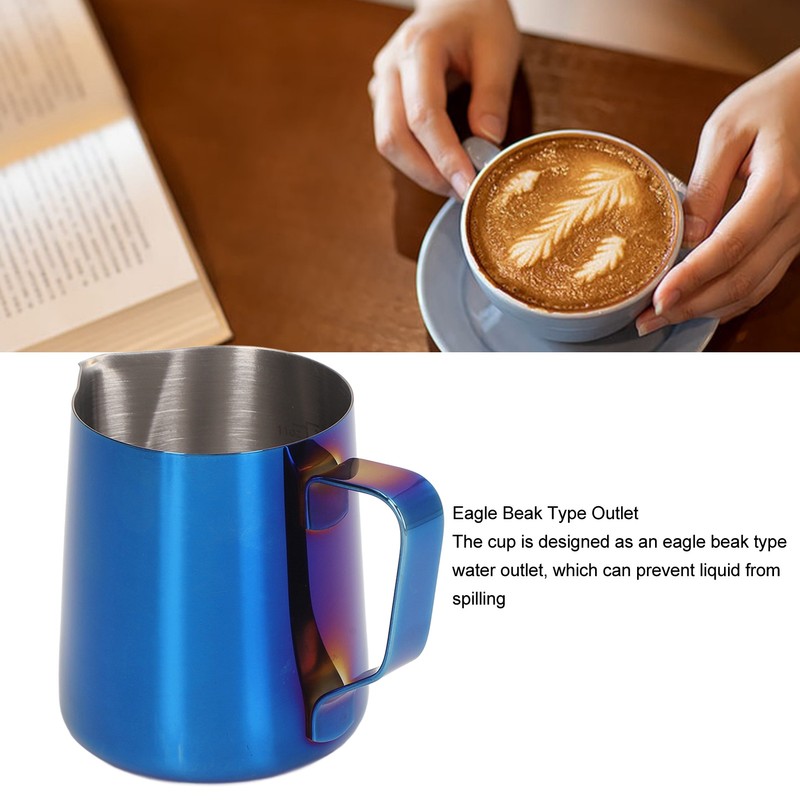 350ml Coffee Milk Frothing Pitcher Cup Thickened 304 Stainless Steel