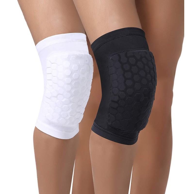 PISIQI Compression Collision Avoidance Knee Sleeve, 2 Sleeves, Black, L