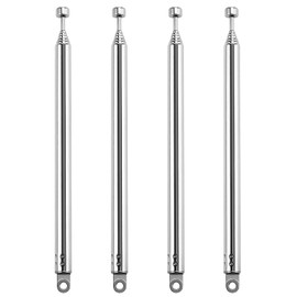 VooGenzek 4 PCS 55cm 7 Section Replacement Telescopic Aerial Antenna, DAB FM Antenna Replacement, Portable Radio Antenna, for DAB AM/FM Stereo Reception
