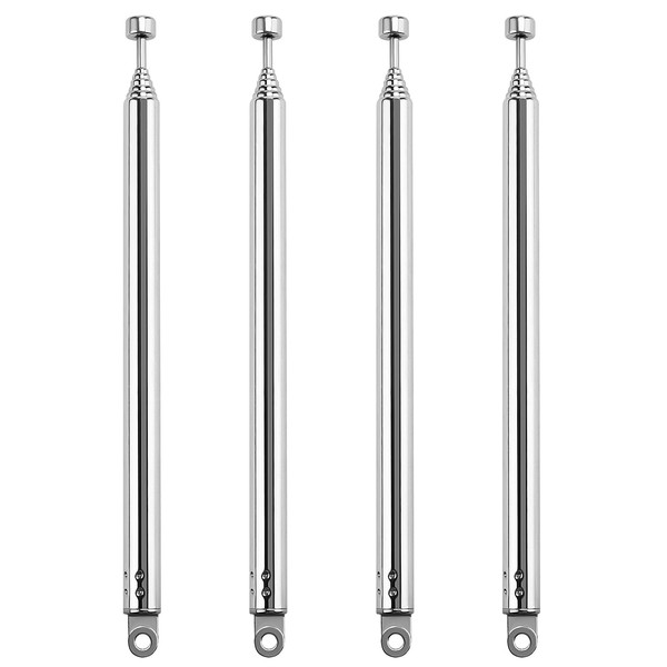 VooGenzek 4 PCS 55cm 7 Section Replacement Telescopic Aerial Antenna,