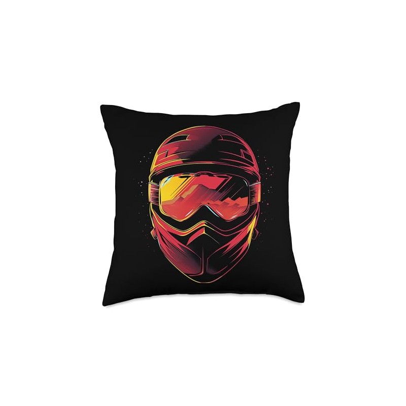 Ski Goggles Vector Throw Pillow