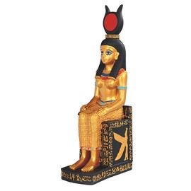 ICE ARMOR 11" H Egyptian Queen Cleopatra Black and Gold Statue Home Decor Figurine Office Desk/Home/Living Room/Table Decor, Perfect House Warming Gifts for New Home