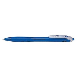 Pilot Rexgrip Begreen Ballpoint Pens, Retractable, Blue Pack of 3