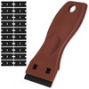 Flintronic Plastic Scraper with 20PCS Plastic Blades, Window Scrapers Ceramic