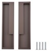 MOROBOR Zinc Alloy Flush Pull Handles, 2pcs Embedded Sliding Door