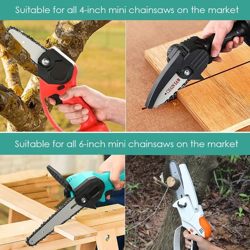 KtbeYTi 5 Pcs Mini Chainsaw 6 inch Chain with 6