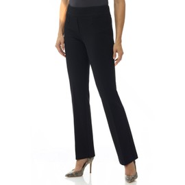 Rekucci -Women- Secret Figure Pull-On Knit Bootcut -Pant-s w/Tummy Control (Black, 18)