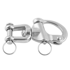 Quick Release Swivel Eye Snap Boat Shackle Stainless Steel Marine Yacht Sailing(16*87mm)