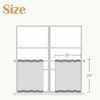 jinchan Tab Top Gray Kitchen Curtains 24 Inch Linen Textured