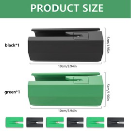 LANGNIDORIS Wrapping Paper Cutter, (2 Rolls & 6 Blades), Wrapping Paper Cutter for Rolls, Wrapping Paper Cutter for Christmas, Birthday, Valentine's Day Gift Wrapping Paper