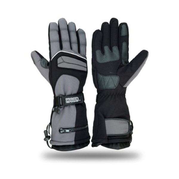 Hugger Glove Company Men's Textile Gauntlet Winter Warm Snowmobile Gloves