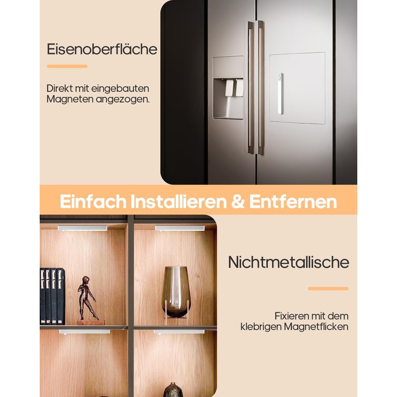 Goodea 18 cm 8000 K Slim Bright Cabinet Lighting Wireless