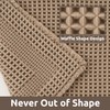 AMOAMI Waffle Bath-Mat, Absorbent Bath Mats for Bathroom Non Slip,