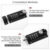 Combination Locking Bolt, ProChosen 4 Digit Sliding Lockable Padbolt Heavy