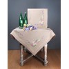 Vervaco Stamped Tablecloth Cross Stitch Kit 32"X32"-Spring Flowers