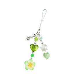 LEGENTLISUR Cute Phone Charms Flower Y2Y Cellphone Charms Accessories for Bag Camera Pendants Decor for Women (Green)