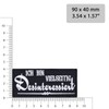 Funny Sew-On "Ich bin vielseitig Disinterestsiert" Iron-On Biker Patch/Iron-On Transfers
