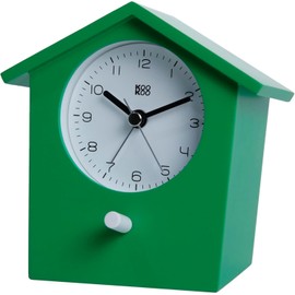 KOOKOO EarlyBird Green Alarm Clock with Bird Melody (Original Recording) or Triad Tone
