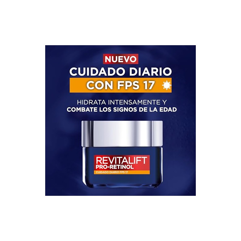 LOréal Paris Revitalift Pro-Retinol Crema Cuidado de Día FPS17, 50ml