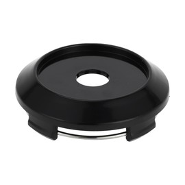 A ABSOPRO Universal Wheel Center Hub Cap Durable 64mm 2.52" Outside Diameter Vehicle Hub Covers Car Accessories Automotive Plastic Black