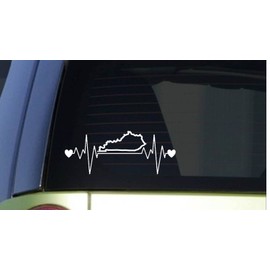 EZ-STIK Kentucky LifelineJ163 8 inch Sticker Heartbeat Decal