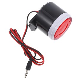 Operitacx Wired Mini Horn Alarm System with Loud Continuous Sound for Home Security Theft Warning Device Versatile Use as Doorbell and Alert