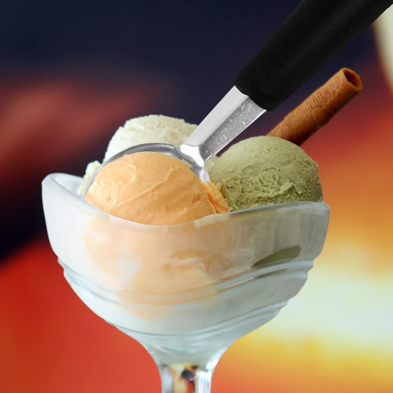 Jagowa 1 Piece Stainless Steel Digging Spoon Double-Sided Ice Cream