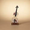 Gerson 2659650 Lighted Musical Holiday Spinning Water Globe Violin, Battery