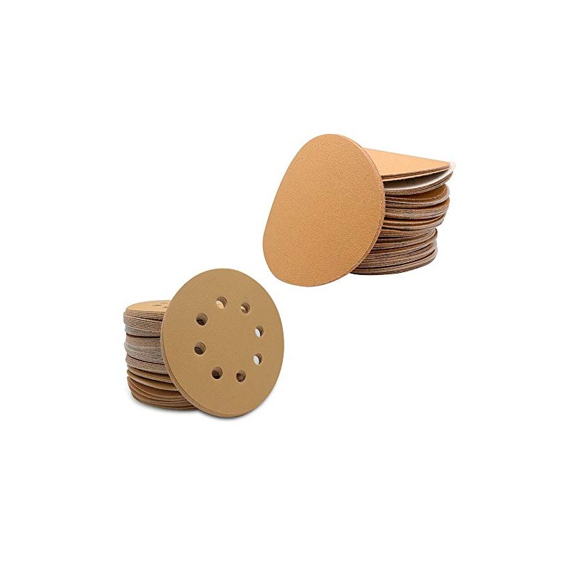 POWERTOOL Sanding Discs, 20PCS 125mm/5inch Sander Paper Discs with 8