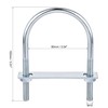 sourcing map 1 Set Round U-Bolts Steel M10 with Nut