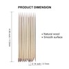 Sticks for Nails, Orange Wood Nail Sticks Double Sided Multi