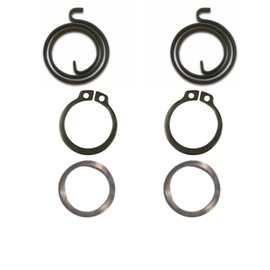 Door Handle Springs Replacement Repair Kit 2 x 2.5 Turn Spring Coil Plus 2 x Circlips Plus 2 x Wave Washers | Use Circlip Pliers to Replace Coil Springs Lock Installation